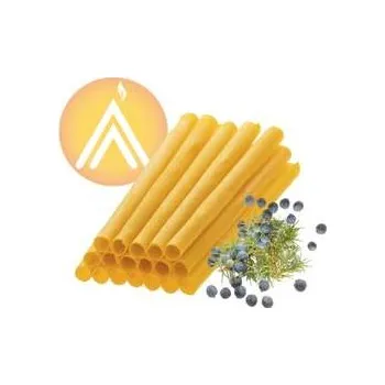 Tělové svíce Ananda z včelího vosku s kurkumou a esenciálním olejem jalovec 1 ks