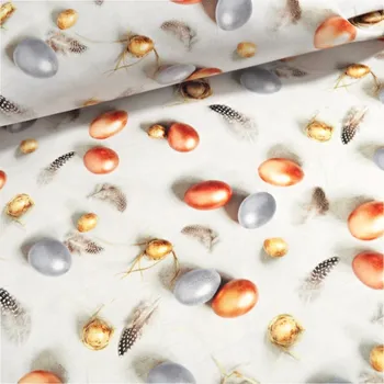 Velikonoční dekorační látka SOFT 22760-1002 obšití okrajů 150