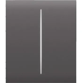 Centrální jednotka pro chytrou domácnost Ajax CenterButton (2-gang) - Středové dvou tlačítko, šedá