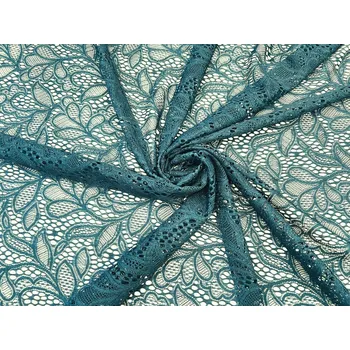 Krajka Smaragdová strečová krajka