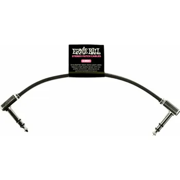 Příslušenství ke zvukové technice Ernie Ball Flat Ribbon Stereo Patch Cable 15 cm Lomený - Lomený Patch kabel