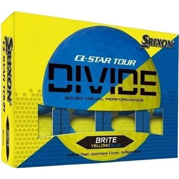 Golfový míček Srixon Q-Star Tour Divide 2 Yellow Blue Standardní nabídka 12 Golfové míčky
