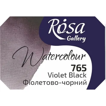 Výtvarná barva Rosa 343765 Akvarelová barva 765 Violet Black 2,5 ml 1 ks