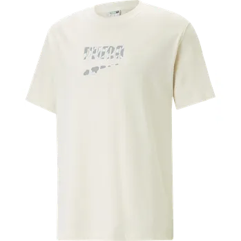 Pánské tričko Triko Puma DOWNTOWN logo Graphic t-shirt 538243-099 Velikost S