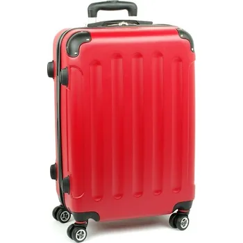 Velký skořepinový cestovní kufr na 4 kolečkách ABS 80 l ORMI 195 červená