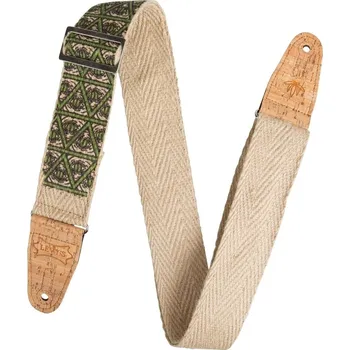 Kytarový popruh Levy's Vegan Hemp Illuminati Kytarový pás