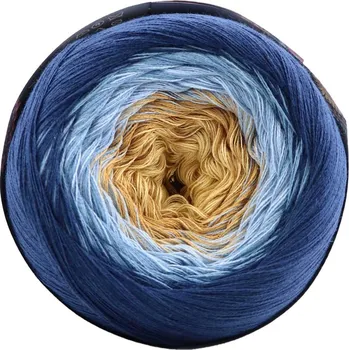 Příze ReTwisst Filars Soft Cake 9007 světle žlutá, hořčicová, šedomodrá, tmavě modrá