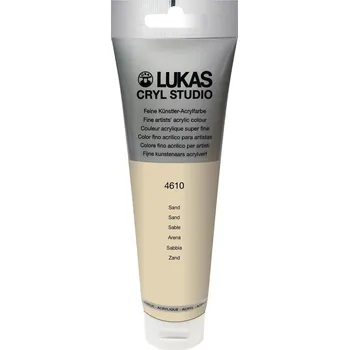Vodová barva Lukas Cryl Studio Plastic Tube Akrylová barva Sand 125 ml 1 ks