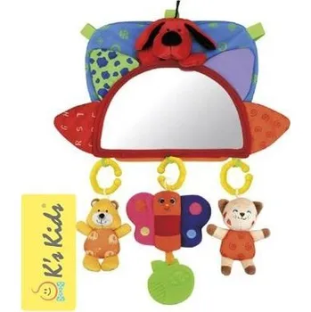 Ks Kids Baby návlek na opěrku se zrcátkem a závěsnými hračkami do auta