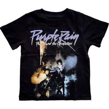 Pánské tričko Prince Tričko Purple Rain Kids Black 3 roky