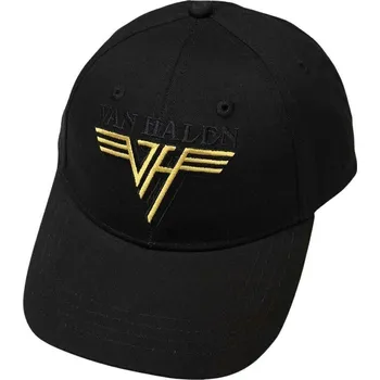 Kšiltovka Van Halen Text & Yellow Logo Kšiltovka Black