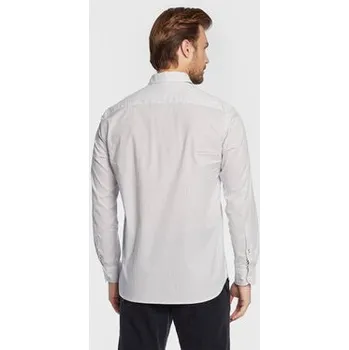 Pánská košile Tommy Hilfiger Košile Mini Geo MW0MW25036 Bílá Regular Fit M
