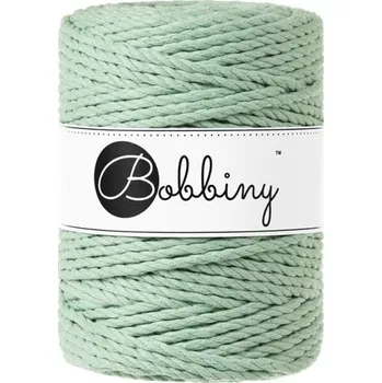 Příze Bobbiny 3PLY Macramé Rope 5 mm 100 m Aloe Šňůra