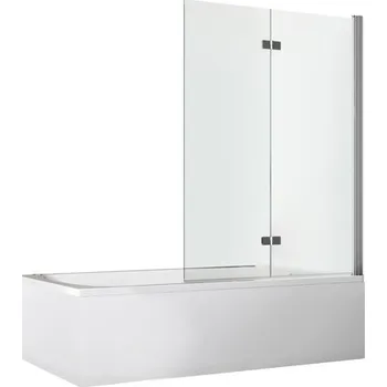 Vanová zástěna Zástěna vanová dvoudílná 1200x1500 mm, pravá, aluchrom/sklo 6 mm čiré, úprava AP, D10