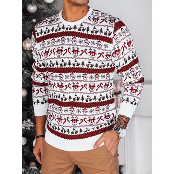 Pánský svetr Pánský klasický svetr WX2160 Barva: Bílá, Velikost: 2XL