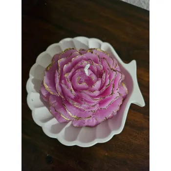 Svíčka Svíčka květ s lasturou