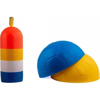 Sportovní kužel Mety vymezovací 40 kusů půlkulaté s prolisem