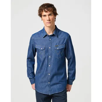 Pánská košile Pánská jeans košile Wrangler Darkstone W5F25K098 Velikost: XXL