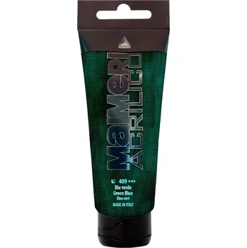 Vodová barva Maimeri Acrilico Akrylová barva Green Blue 409 200 ml 1 ks