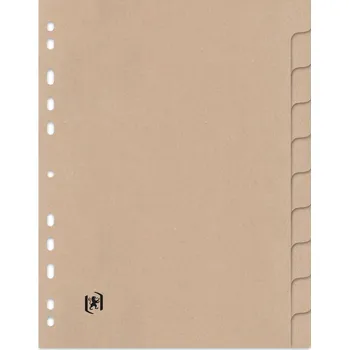 Archivační box Rozřaďovač Oxford Touareg A4, 10 dílů, kraft