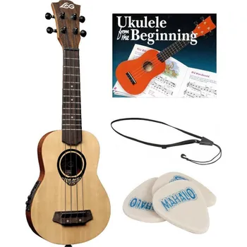 Ukulele LAG TKU150SE SET Natural Sopránové ukulele