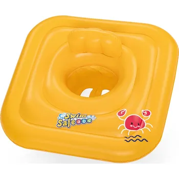 Dětský nafukovací kruh pro miminko Bestway Žlutá Krab (1-2 let) (76 x 76 cm)