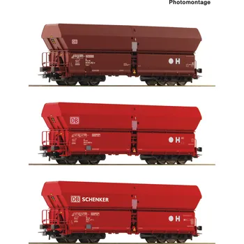 Modelářství H0 - Souprava 3 výsypných vozů DB AG / ROCO 6600135