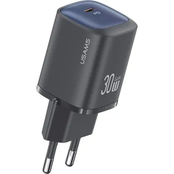 USAMS CC251 rychlonabíjecí adaptér s portem USB-C - 30W - černý