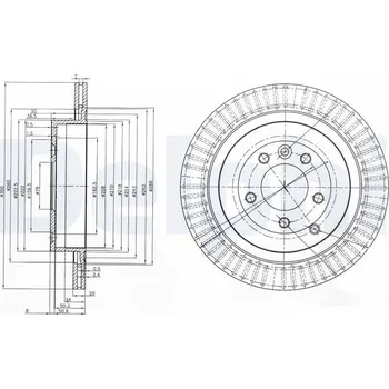 Brzdový kotouč Brzdový kotouč DELPHI BG3925C