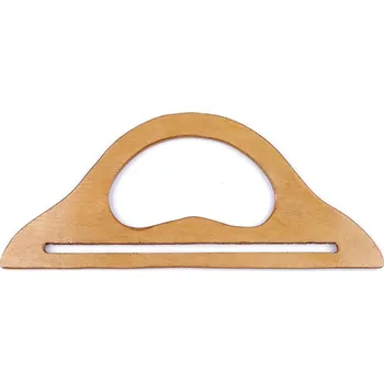 Dřevěná ucha na tašky, barva 2 přírodní