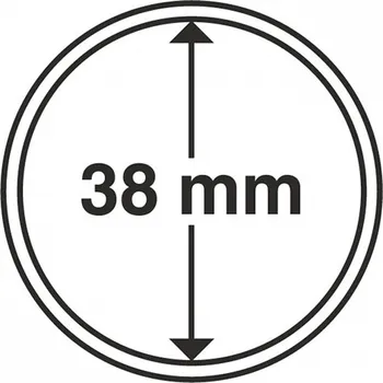 Obal pro sběratelský předmět Kruhové kapsle Leuchtturm (14-50 mm) - 10 ks Vnitřní průměr: 38 mm (Ultra)