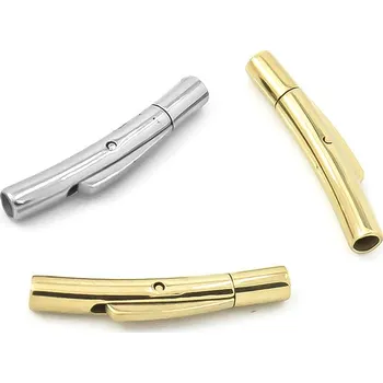 Materiál na výrobu šperku Bajonetové 30x5x3mm ocelové zapínání - 1Ks - Nerez RL