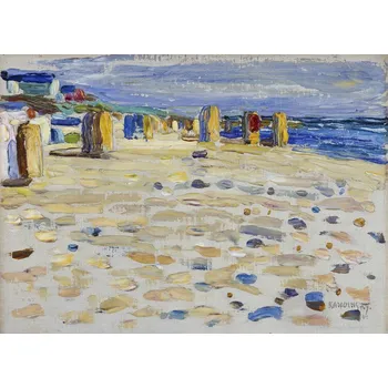 Plakát Plakát, Obraz - Holland – Beach chairs (1904), Wassily Kandinsky