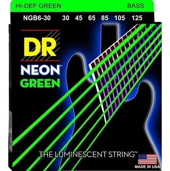 Struna pro kytaru a smyčcový nástroj DR Strings Neon Hi-Def NGB6-30 Struny pro 6-strunnou baskytaru