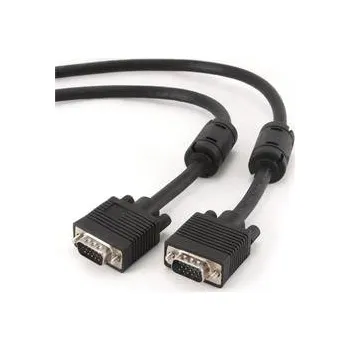 Video kabel Gembird kábel VGA HD15 (M) na VGA HD15 (M) Premium, tienený, 2 x feritové jadrá, 1.8 m,čierny