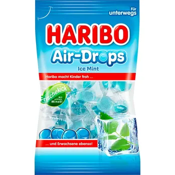 Cukrovinka Haribo Air-Drops Ice Mint 100g