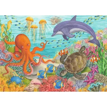 Puzzle RAVENSBURGER Puzzle Přátelé z oceánu 35 dílků
