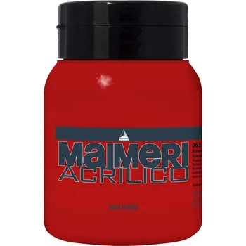Vodová barva Maimeri Acrilico Akrylová barva Quinacridone Orange 063 500 ml 1 ks