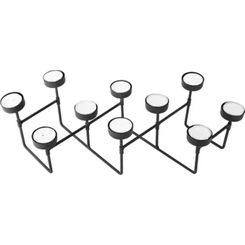 Svícen Svícen na čajové svíčky Harmonica černý Present Time (Barva- černá mat)