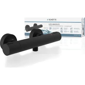 Sprchový set Termostatická sprchová baterie LOS ANGELES, matná černá | 33186