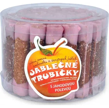 Bioprodukt JT s.r.o. Jablečné trubičky s jahodovou polevou