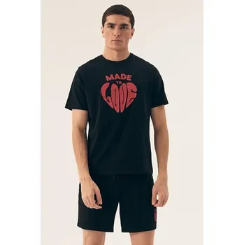 Pánské pyžamo PÁNSKÉ PYŽAMO SIERRA 42777 SS25 černá L