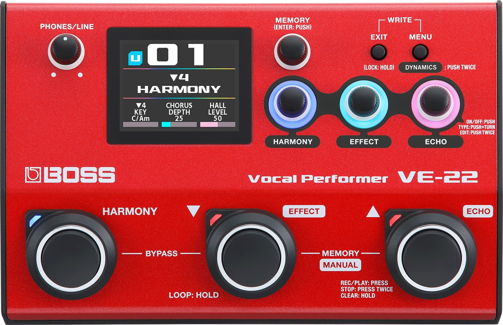 Boss VE-22 Vokálový procesor