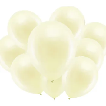 Balónek Latexové balónky metalické krémové 30 cm 10 ks