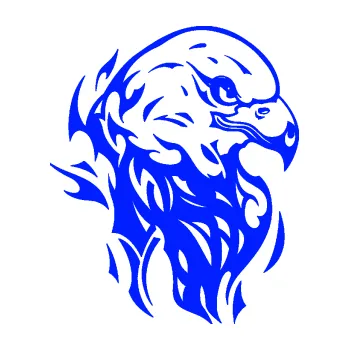 Samolepicí dekorace na vozidlo Orel 005 pravá (19 - modrá dynamic) SAMOLEPKA NA AUTO, NÁLEPKA, FÓLIE, POLEP, TUNING, VLASTNÍ TEXT, TISK, AUTOSAMOLEPKY.cz, POLEPY, OBRÁZEK, LOGO, 3D STICKERS