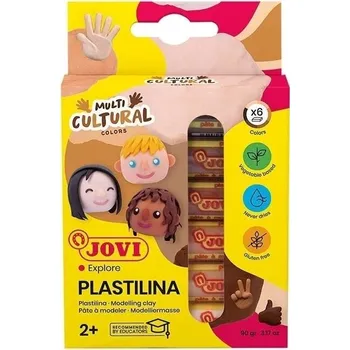 Modelovací hmota Jovi Plastilina Dětská modelovací hmota Body 6 x 15 g