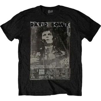 Pánské tričko David Bowie Ziggy Black XL Tričko