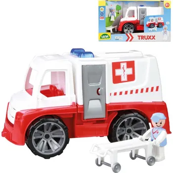 LENA Truxx Baby auto funkční sanitka 29cm set s figurkou plast v krabici | 31