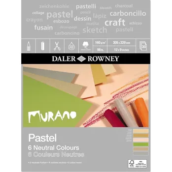 Daler Rowney Murano Pastel Paper Skicář 30 30,5 x 22,9 cm 160 g Neutral Colours