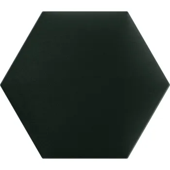 Obklad Čalouněný nástěnný panel HEXAGON 30x26 cm lahvově zelená MyBestHome
